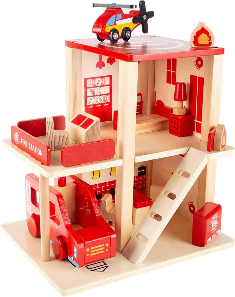 hey play fire station playset