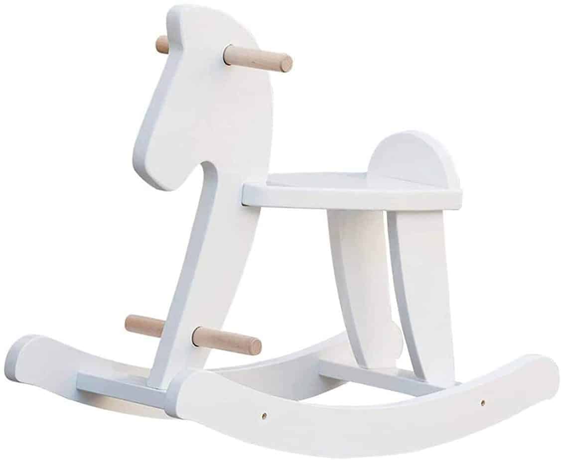 wooden rocking horse