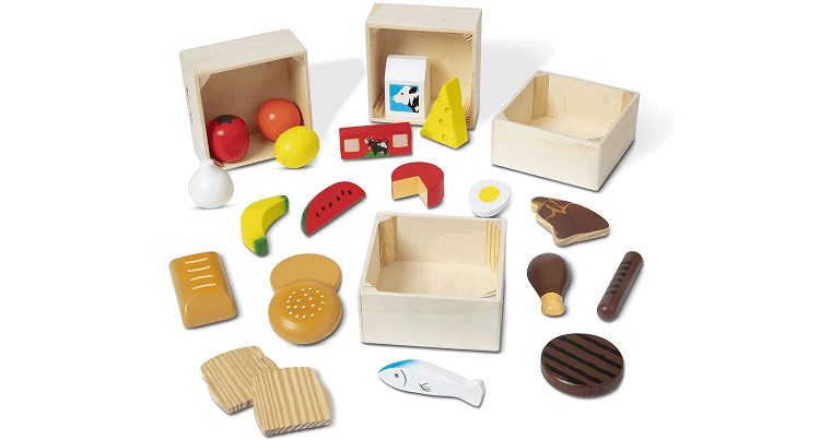 Food Groups Wooden Food Toy Set