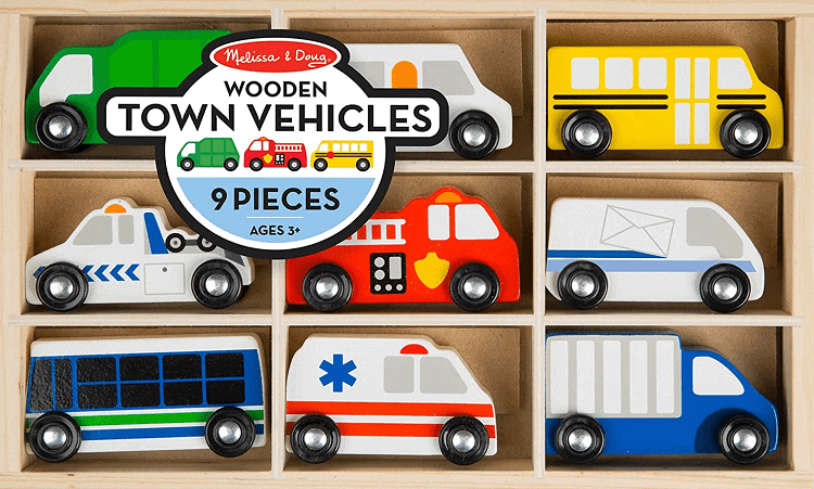 Wooden Town Vehicles by Melissa & Doug