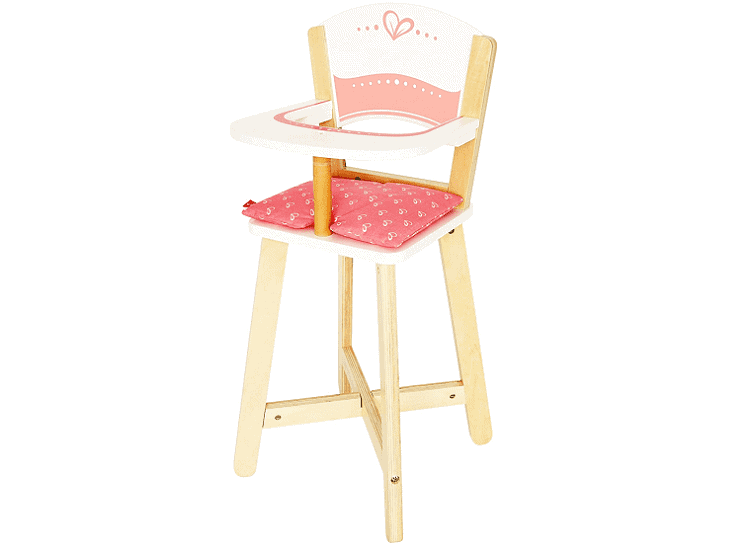 Award-Winning Hape Babydoll Highchair Toddler Wooden Doll Play Furniture