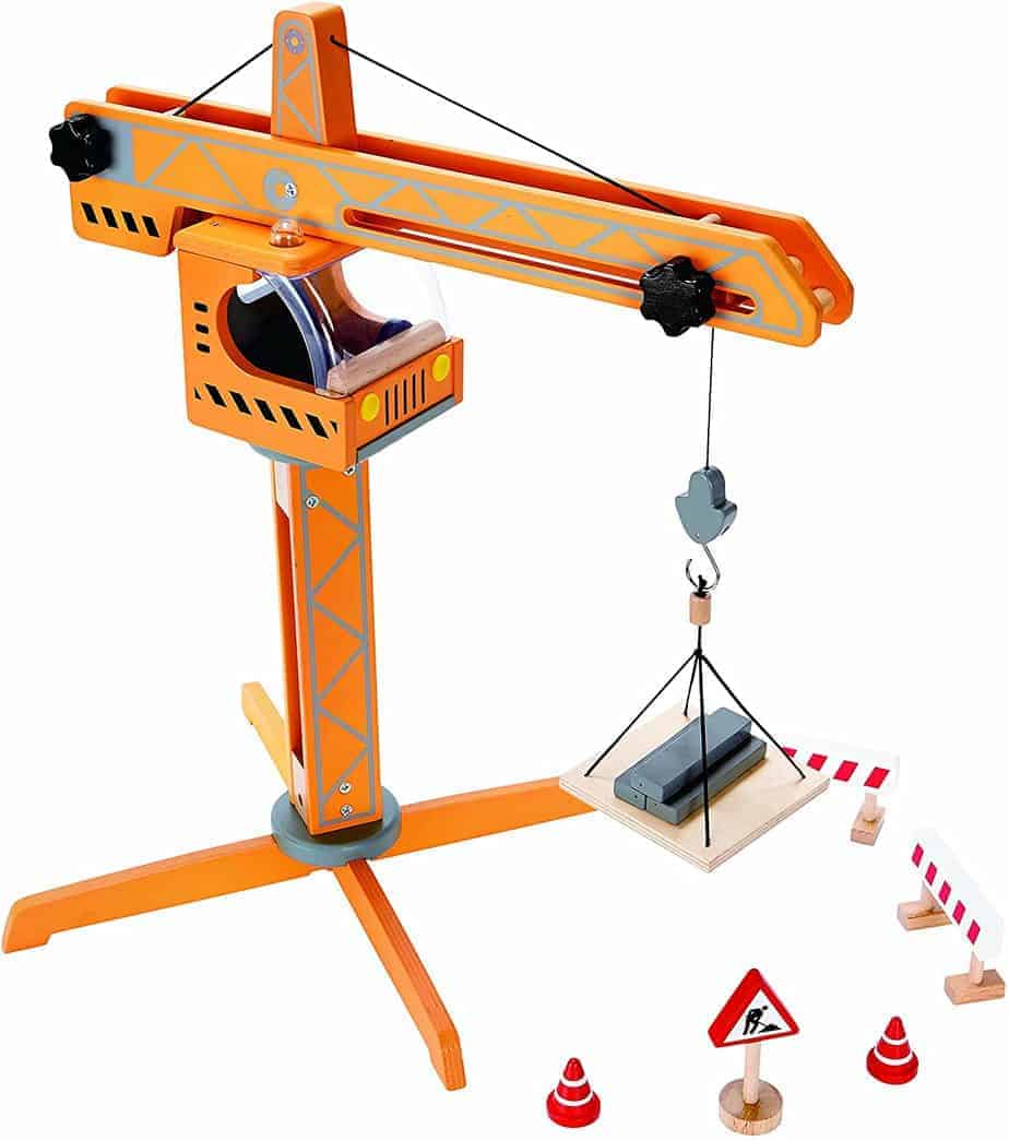 Hape Children's Wooden Crane