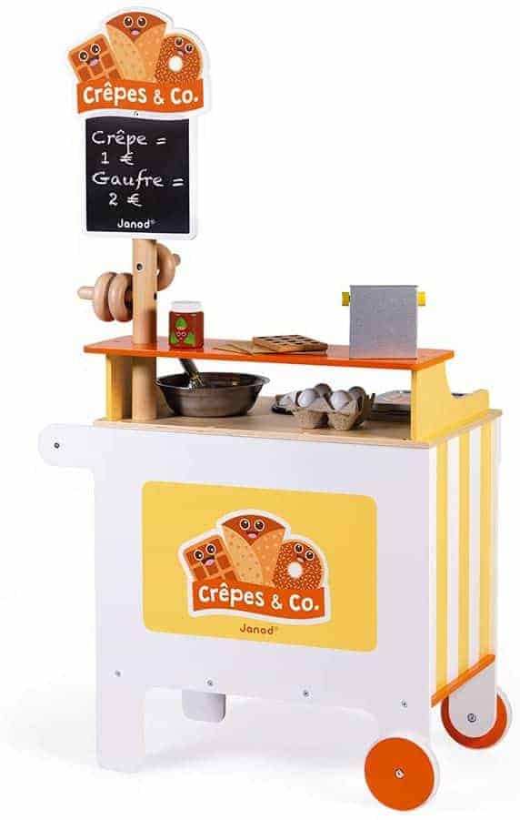 Janod Crepes & Co Waffle Wooden Food Vendor Cart