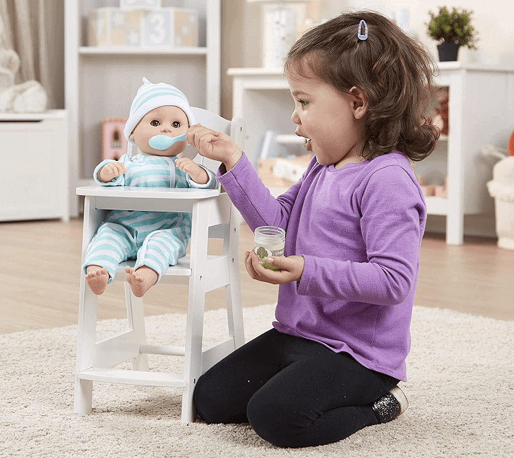 Wood Doll Highchair