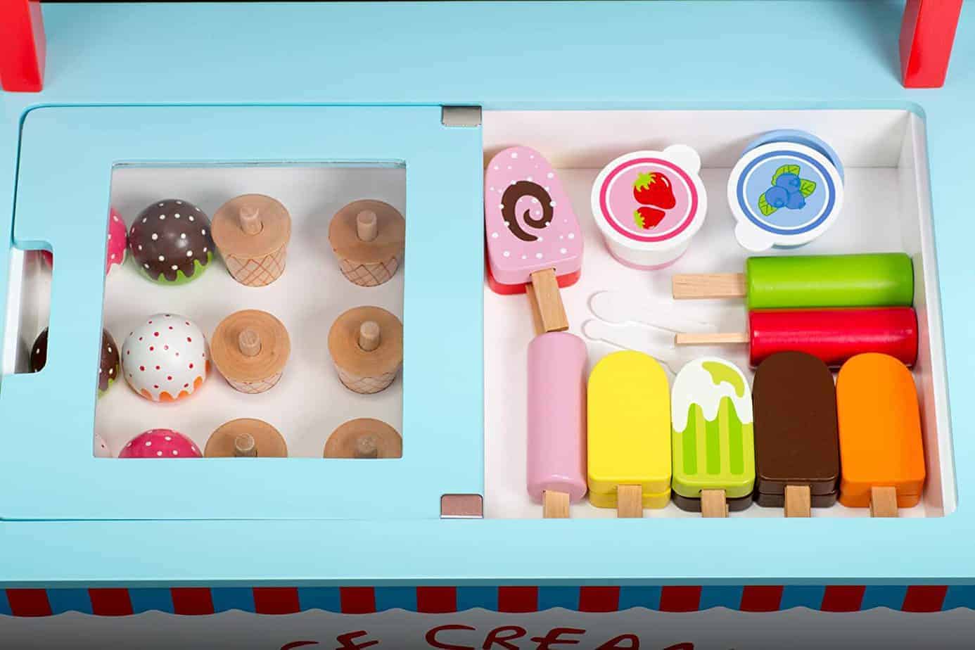 wooden playstand icecream