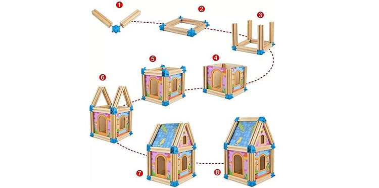 wooden toy castles