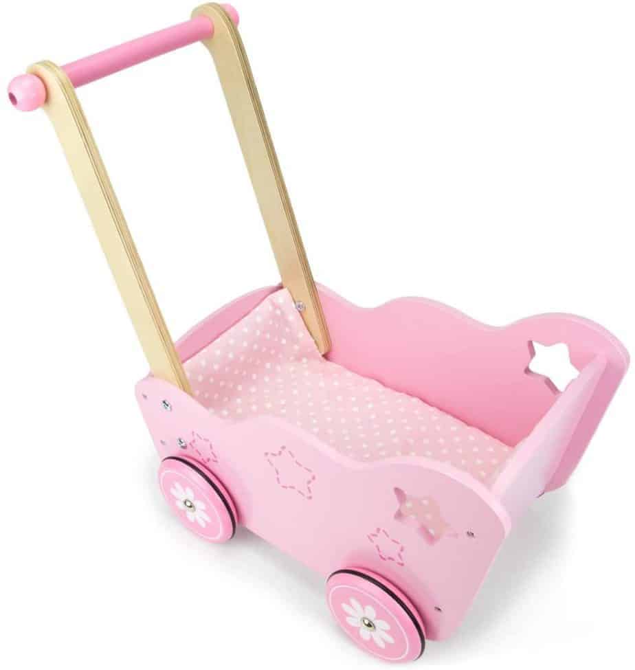 Imagination Generation Pretty in Pink Wooden Stroller