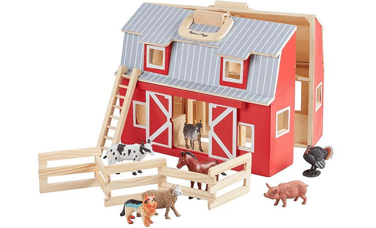 Melissa & Doug Fold and Go, Wooden Barn