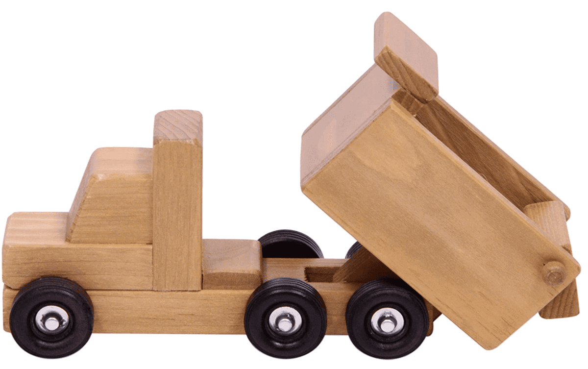 Amish Toy Box Wooden Dump Truck Toy